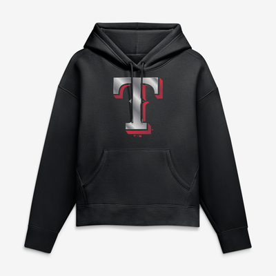 Texas Rangers Women's Forged Mascot Hoodie - Black