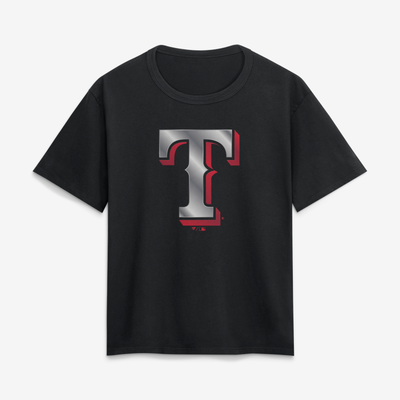 Texas Rangers Women's Forged Mascot T-Shirt - Black