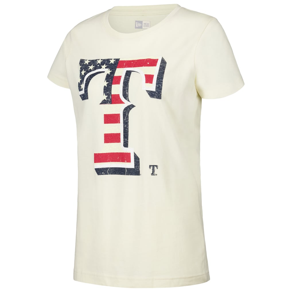 Women's Texas Rangers New Era Cream Vintage T-Shirt