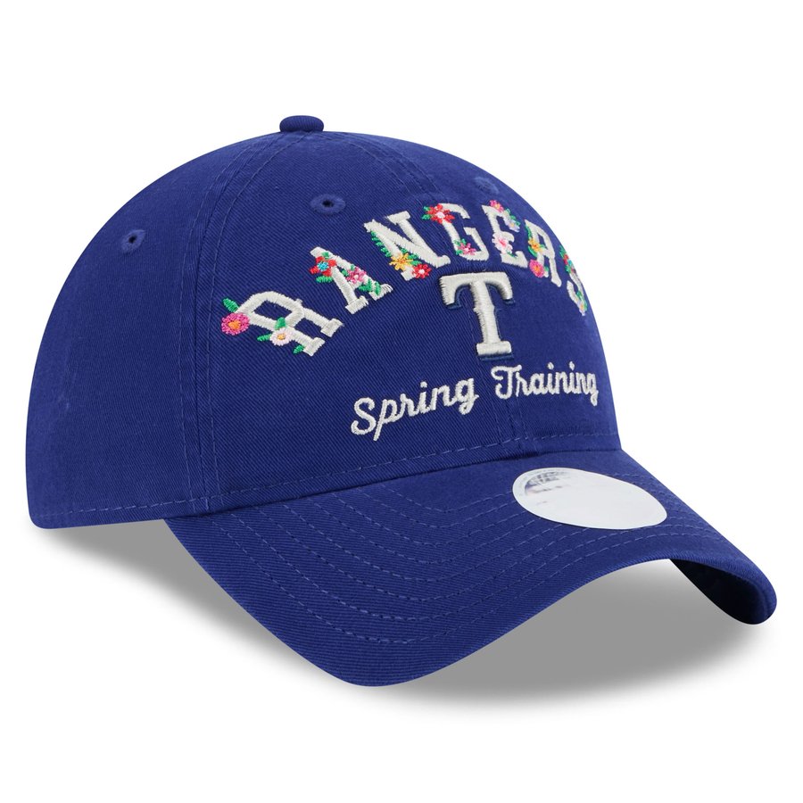 Spring Training Cap Texas Rangers Women's Texas Rangers New Era Royal 2025 Spring Training Floral 9TWENTY ...