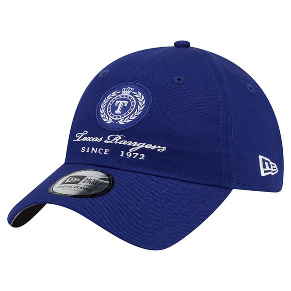 Women's Texas Rangers New Era Royal Script Patch Casual Classic Adjustable Hat