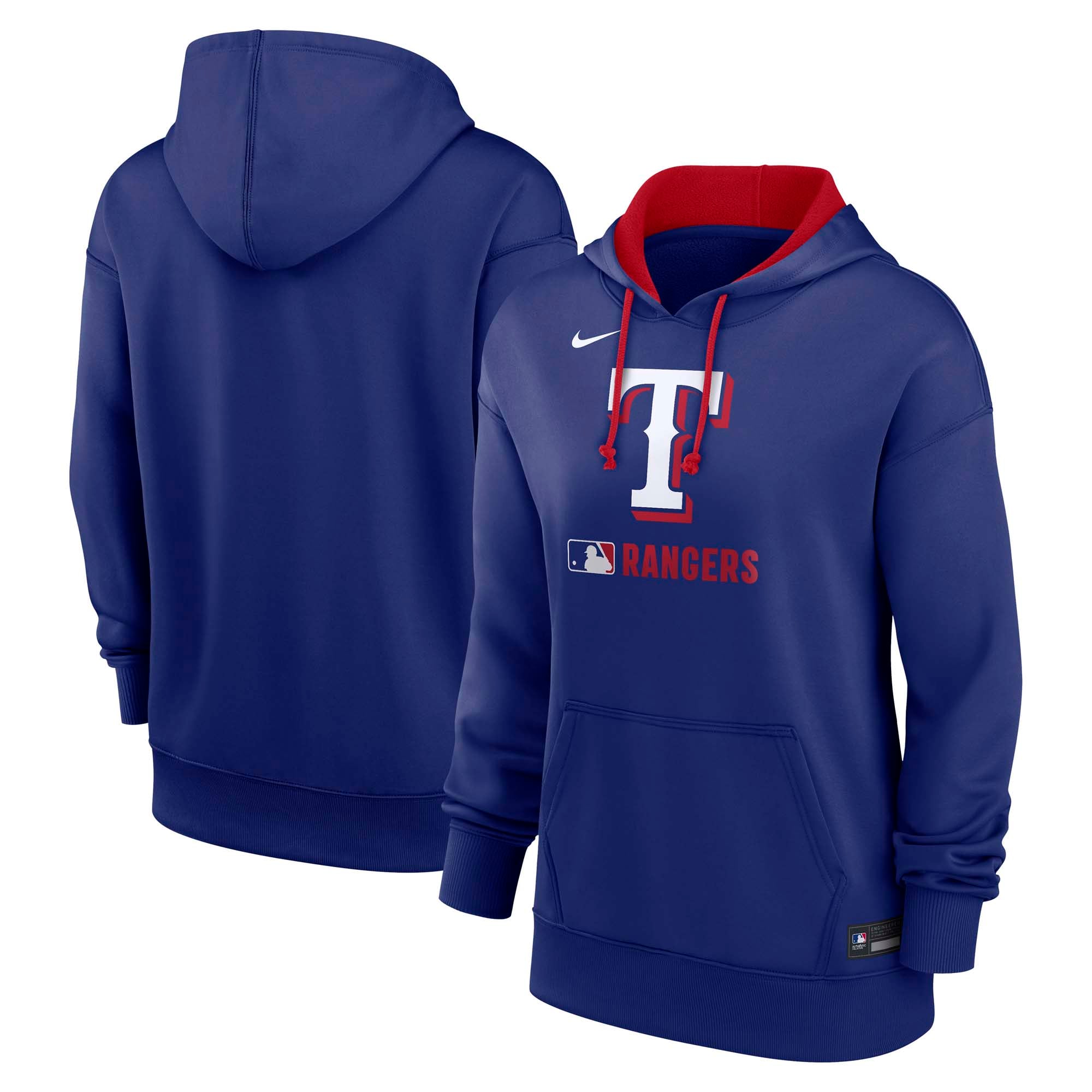 Women's Texas Rangers Nike Royal Authentic Collection Therma Hoodie