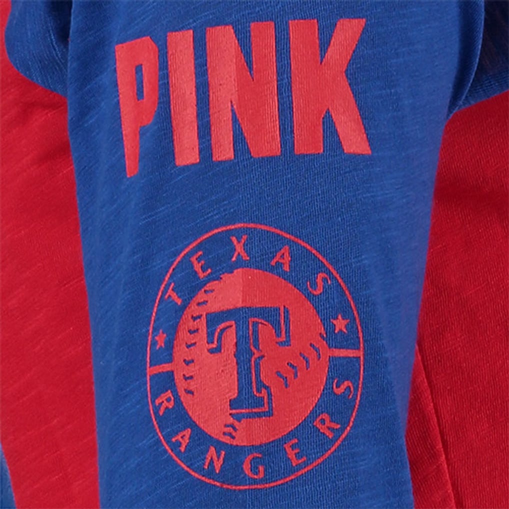 Women's Texas Rangers PINK by Victoria's Secret Red Split Neck Long ...