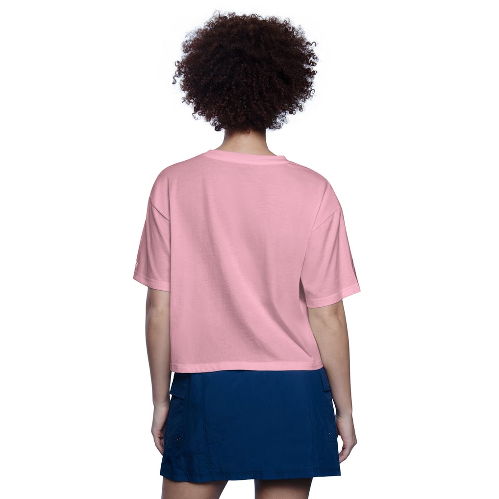 Women's Texas Rangers Starter Pink Play the Ball Boxy Cropped T-Shirt
