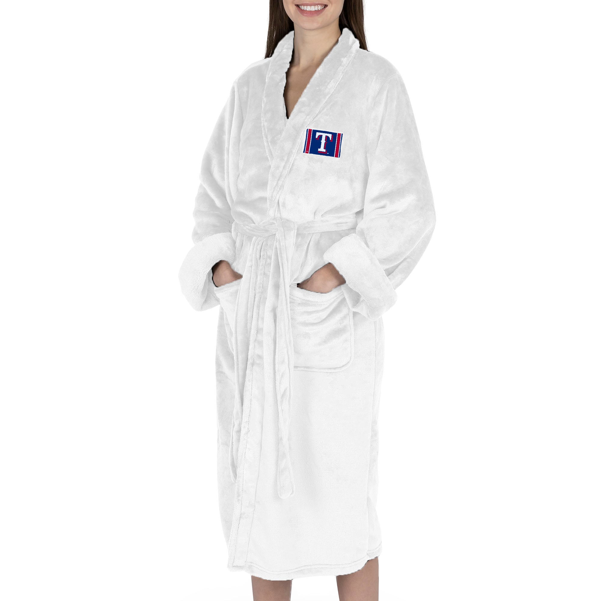 Women's Texas Rangers The Northwest Group White Silk Touch Robe