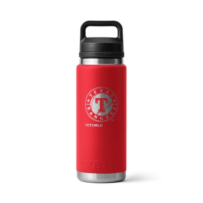 Texas Rangers YETI 26oz. Rambler Chug Water Bottle