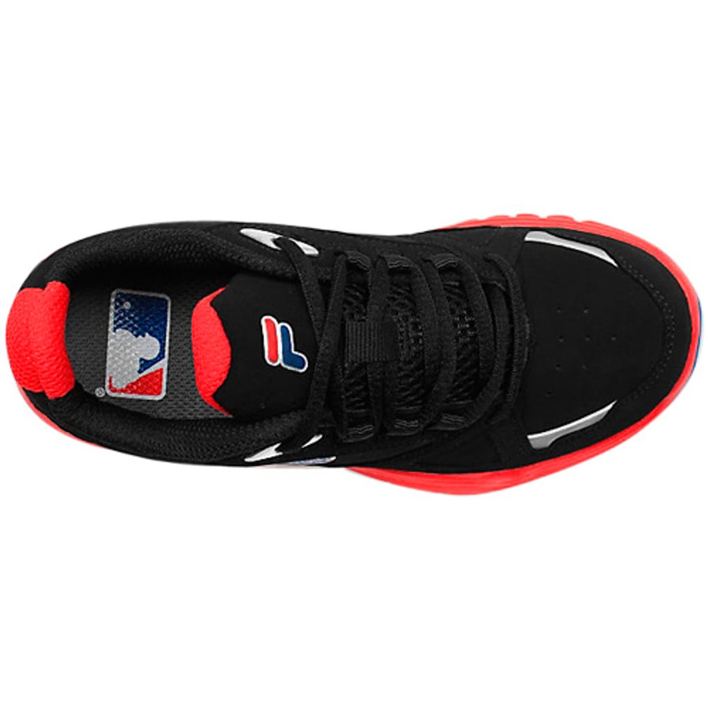 Youth Texas Rangers Fila Black Tennis Shoes
