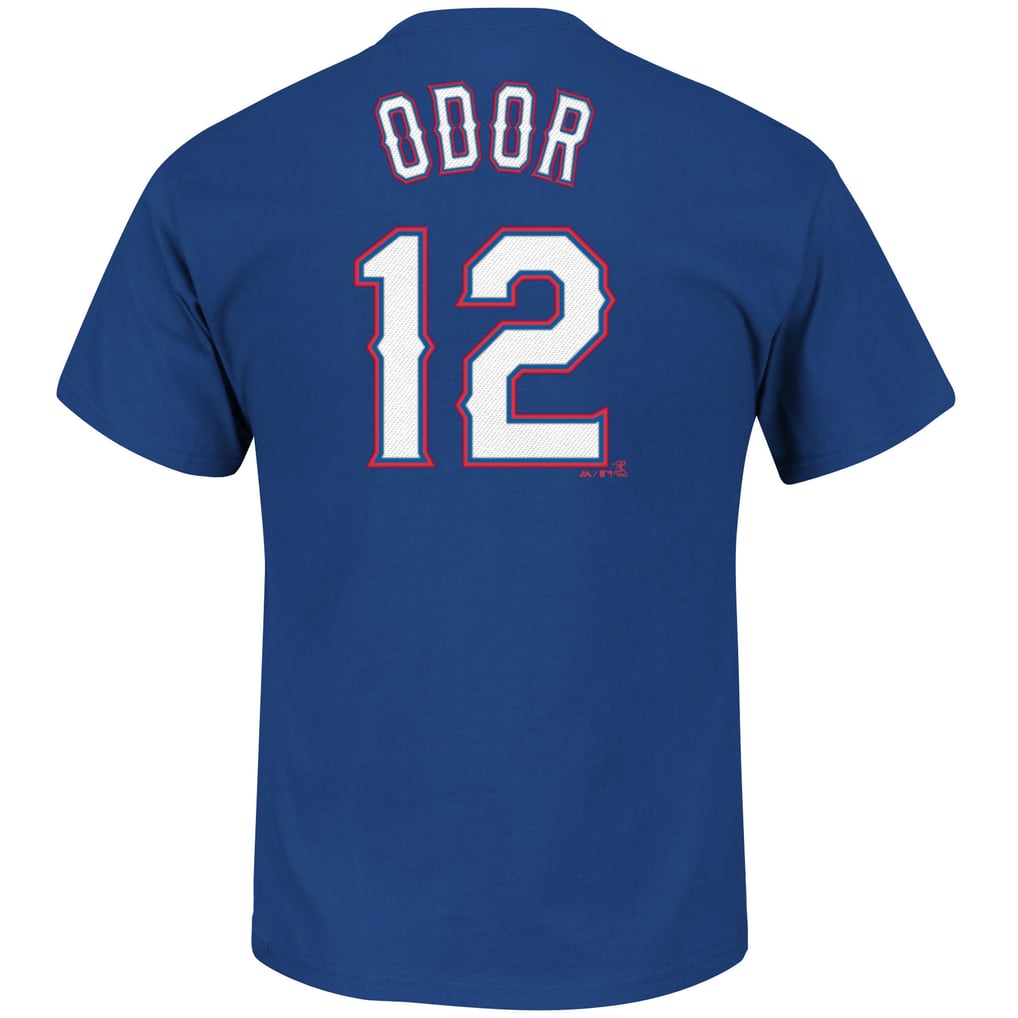 Youth Texas Rangers Rougned Odor Majestic Royal Player Name & Number T ...