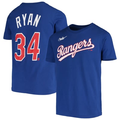 Nolan Ryan Texas Rangers Nike Youth Cooperstown Collection Player Name & Number T-Shirt - Royal