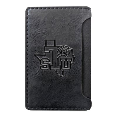 Texas Southern Tigers Debossed Faux Leather Phone Wallet Sleeve - Black