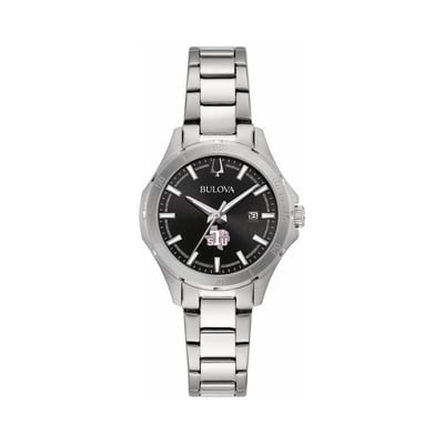 Texas Southern Tigers Bulova Women's Stainless Steel Sport Classic Watch - Black