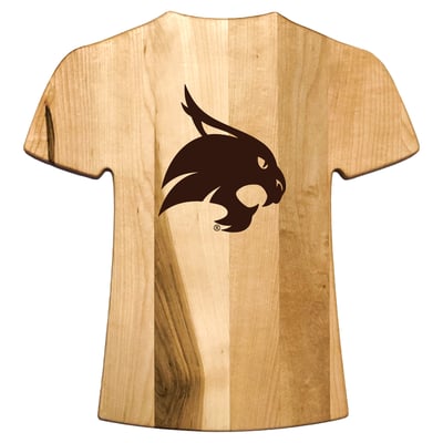 Texas State Bobcats Jardine Baseball BBQ Jersey Style Cutting Board