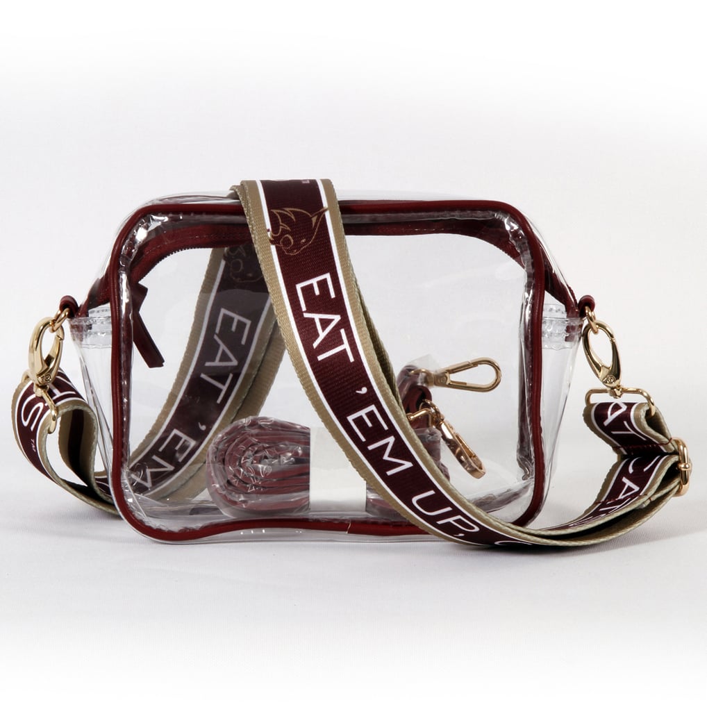 Texas State Bobcats Women's Hailey Clear Purse with Logo Strap