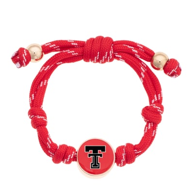 Texas Tech Red Raiders CANVAS Style Logo Paracord Bracelet