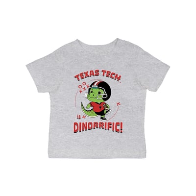 Texas Tech Red Raiders Vive La Fete Infant Dinorrific T-Shirt - Gray