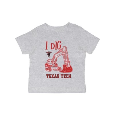 Texas Tech Red Raiders Vive La Fete Infant Excavator T-Shirt - Gray