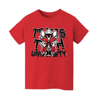 Texas Tech Red Raiders Vive La Fete Infant Mascot & Name T-Shirt - Red