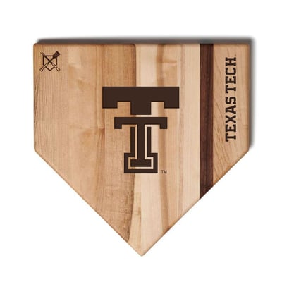 Texas Tech Red Raiders Jardine Baseball BBQ 12" x 12" Home Plate Cutting Board