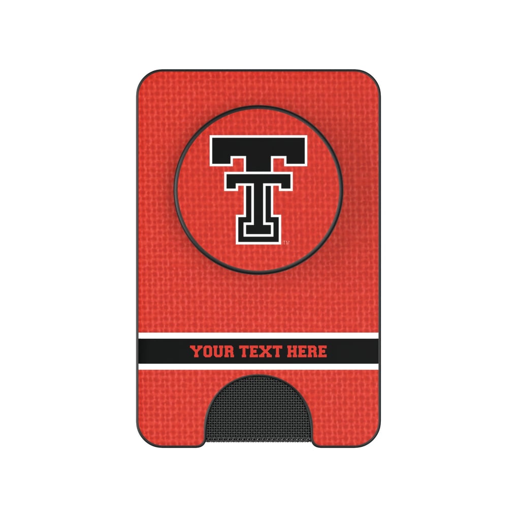 Texas Tech Red Raiders Keyscaper Personalized Endzone Solid PopSockets Magnetic Wallet