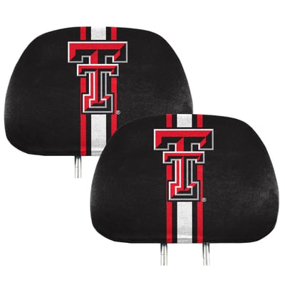 Texas Tech Red Raiders Logo Brands Printed Two-Pack Headrest Covers