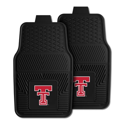 Texas Tech Red Raiders Logo Brands Two-Piece Vinyl Car Mat Set