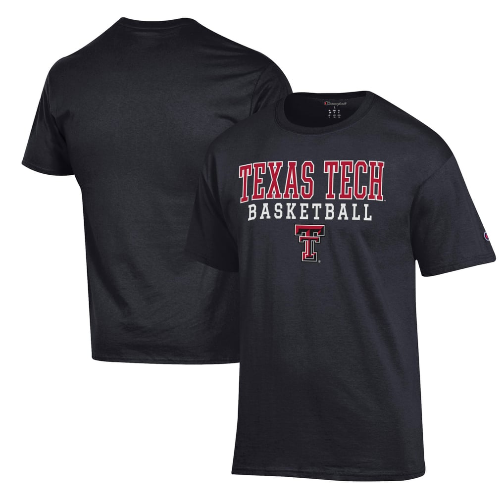 Texas Tech Red Raiders Champion Basketball Stack T-Shirt - Black