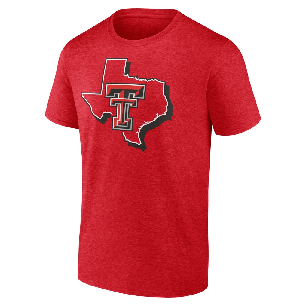 Texas Tech Red Raiders Inlay State Fade Tri-Blend T-Shirt - Red