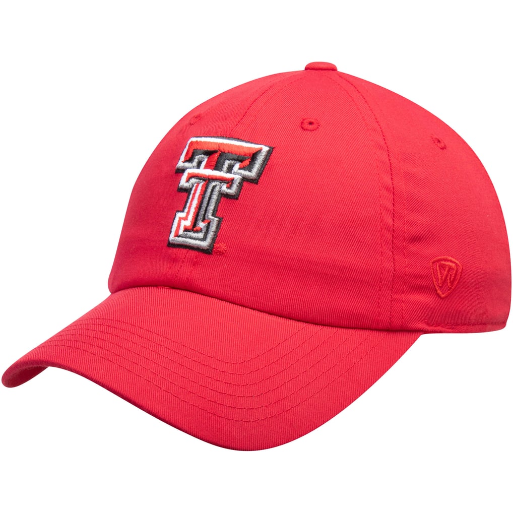 Texas Tech Red Raiders Top of the World Primary Logo Staple Adjustable Hat - Red
