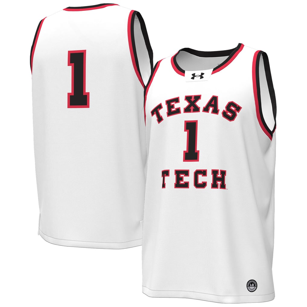 #1 Texas Tech Red Raiders Under Armour Throwback Replica Basketball Jersey - White