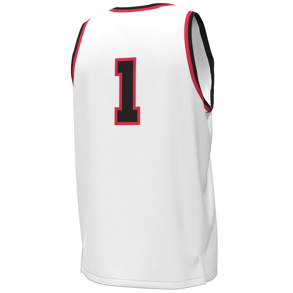 #1 Texas Tech Red Raiders Under Armour Throwback Replica Basketball Jersey - White