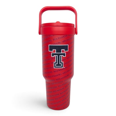 Texas Tech Red Raiders Pegasus 40oz. 5-D Logo Wordmark Stainless Steel ProCarry Tumbler