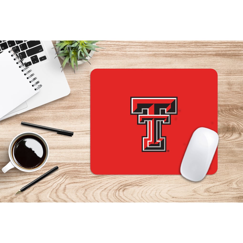 Texas Tech Red Raiders Primary Logo Mouse Pad - Red