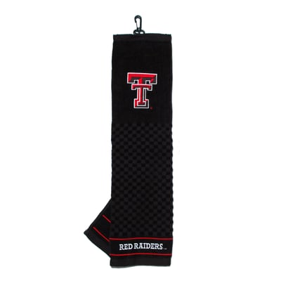 Texas Tech Red Raiders 16" X 22" Tri-Fold Embroidered Scrubber Golf Towel
