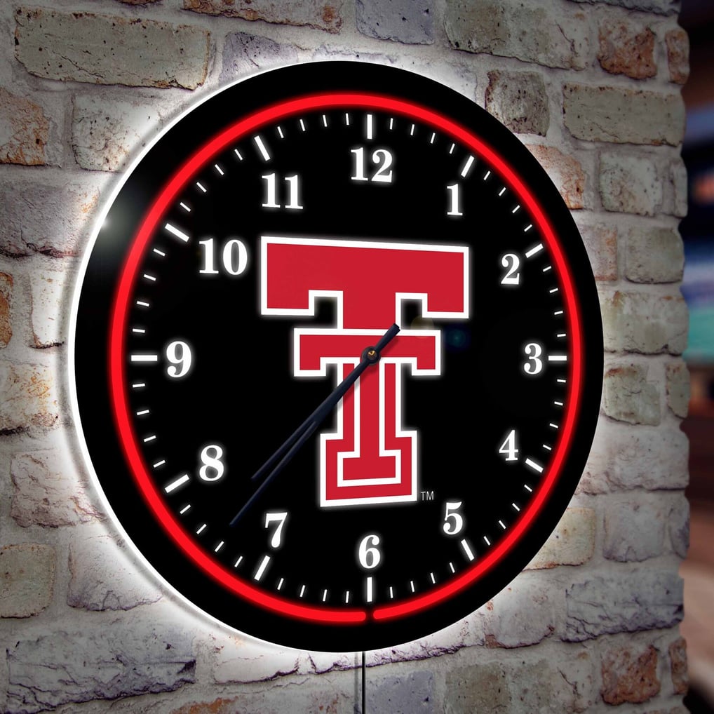 Texas Tech Red Raiders 18" Lighted Round LED Wall Clock