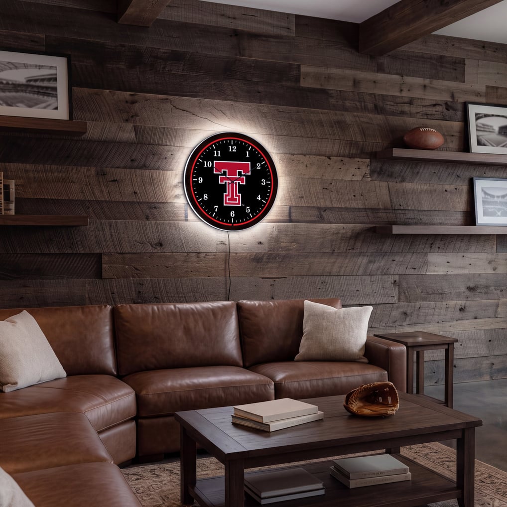 Texas Tech Red Raiders 18" Lighted Round LED Wall Clock
