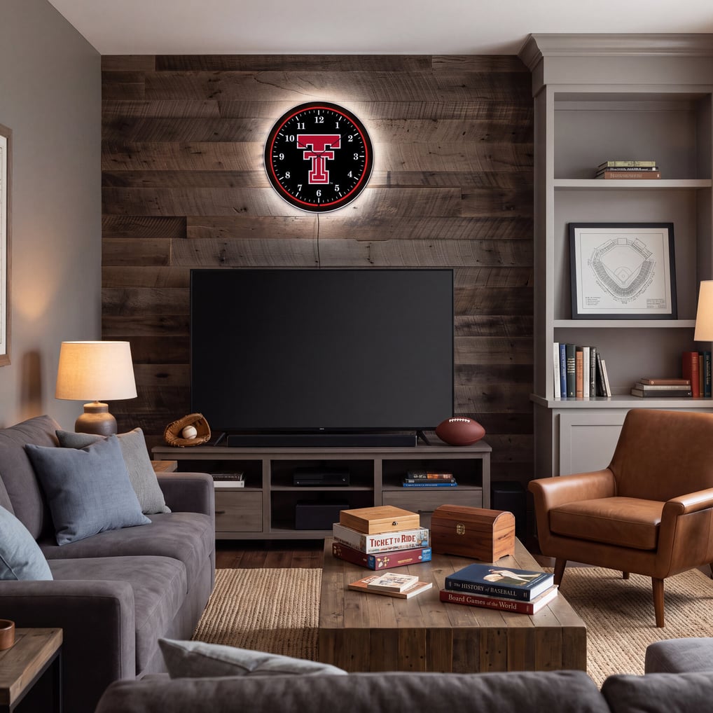 Texas Tech Red Raiders 18" Lighted Round LED Wall Clock