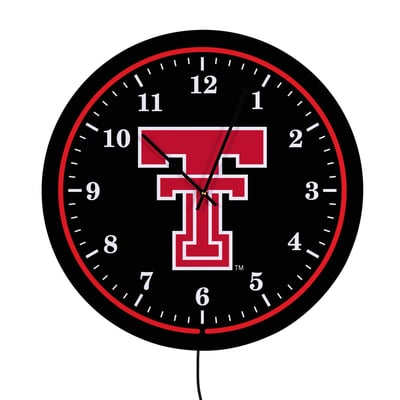 Texas Tech Red Raiders 18" Lighted Round LED Wall Clock