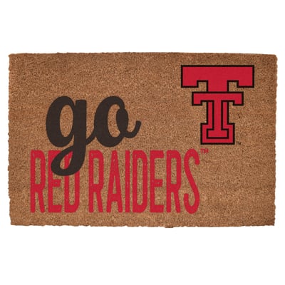 Texas Tech Red Raiders 20" x 30" Go Team Coir Door Mat
