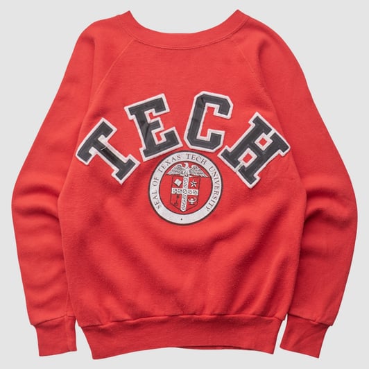 Texas Tech Red Raiders Artex 80s Pullover Sweatshirt - Red - XS by Fanatics Real Vintage
