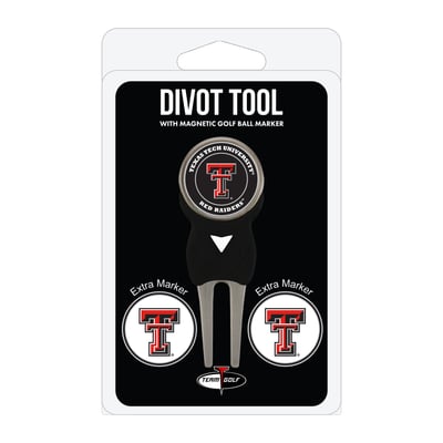 Texas Tech Red Raiders Golf Divot Tool Pack with 3 Magnetic Markers