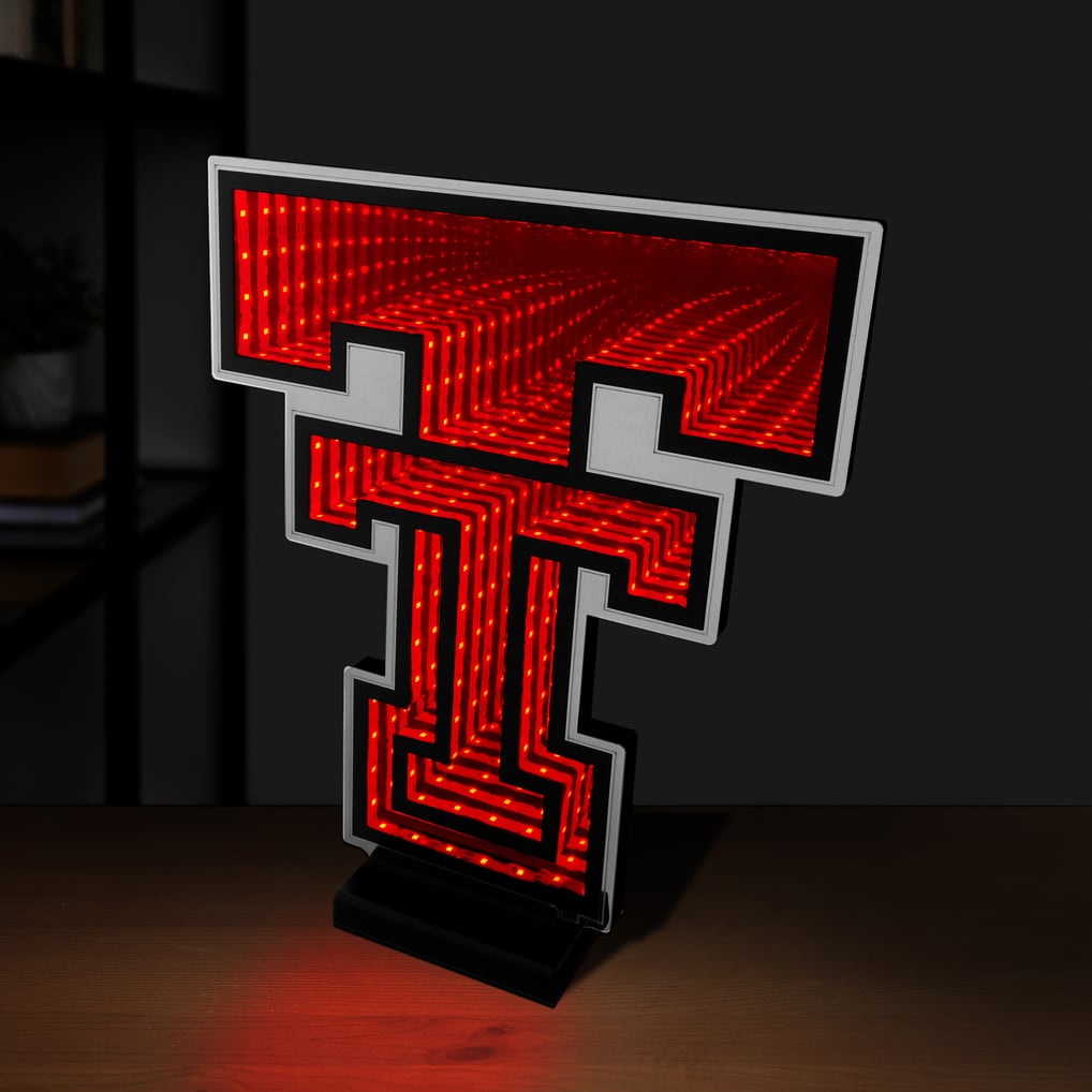 Texas Tech Red Raiders LED Infinity Logo Light
