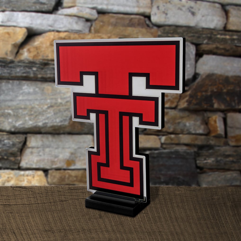 Texas Tech Red Raiders LED Infinity Logo Light