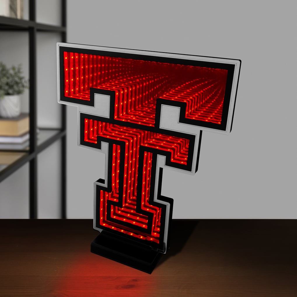 Texas Tech Red Raiders LED Infinity Logo Light