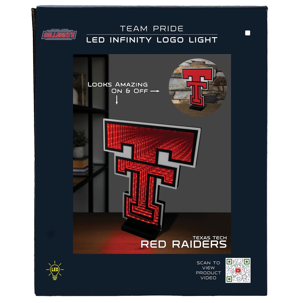 Texas Tech Red Raiders LED Infinity Logo Light