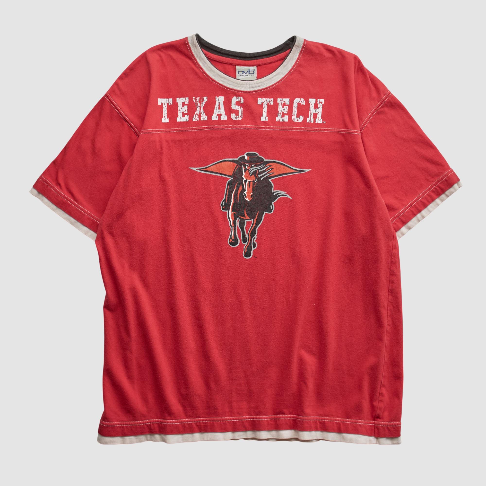 Texas Tech Red Raiders Old Varsity Brand 2000s T-shirt - Red - S 