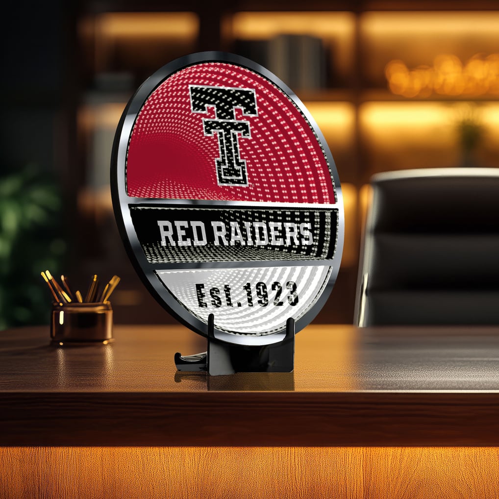 Texas Tech Red Raiders Three-Cell Circular Infinity Light