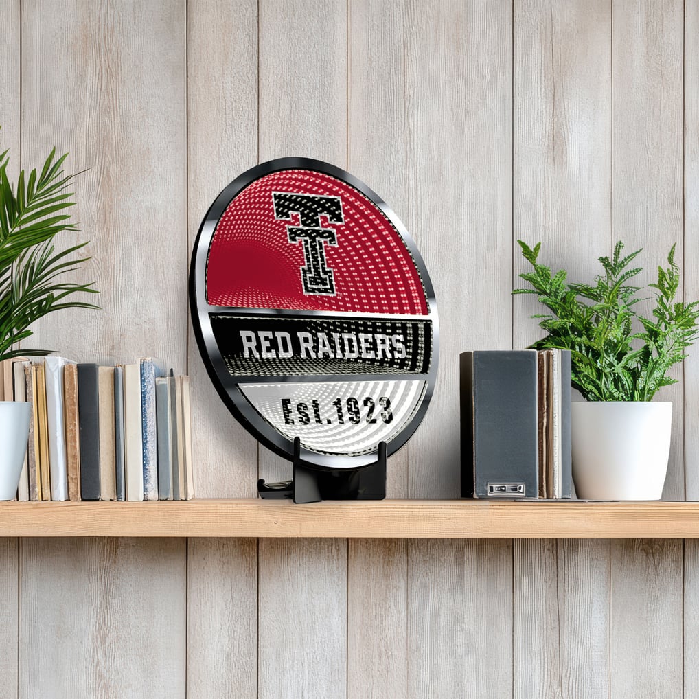 Texas Tech Red Raiders Three-Cell Circular Infinity Light