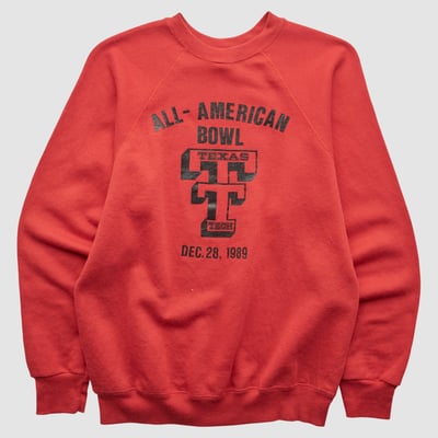 Texas Tech Red Raiders Tultex 1989 Pullover Sweatshirt - Red - S by Fanatics Real Vintage