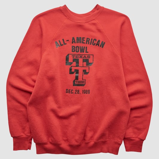 Texas Tech Red Raiders Tultex 1989 Pullover Sweatshirt - Red - S by Fanatics Real Vintage
