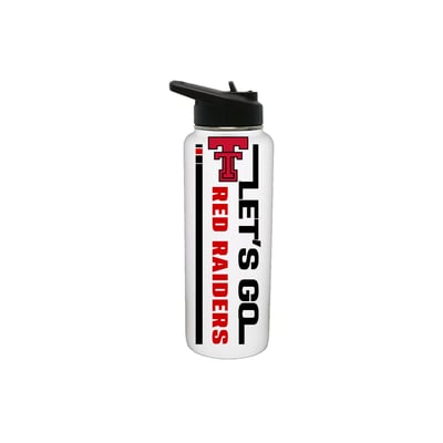 Texas Tech Red Raiders The Memory Company 34oz. Let's Go Stainless Steel Quencher Bottle